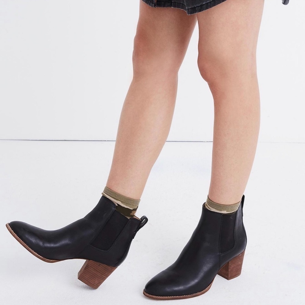 Madewell Leather The Regan Boot in Black
